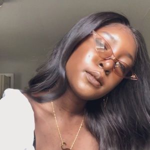 Skinny cat eye sunglasses